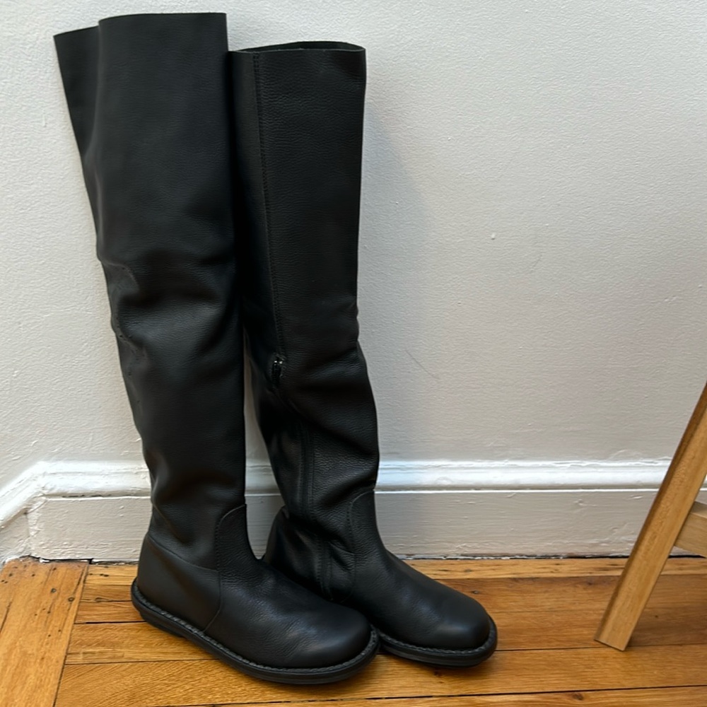 Trippen tall high boots, NWOT, size 37, black